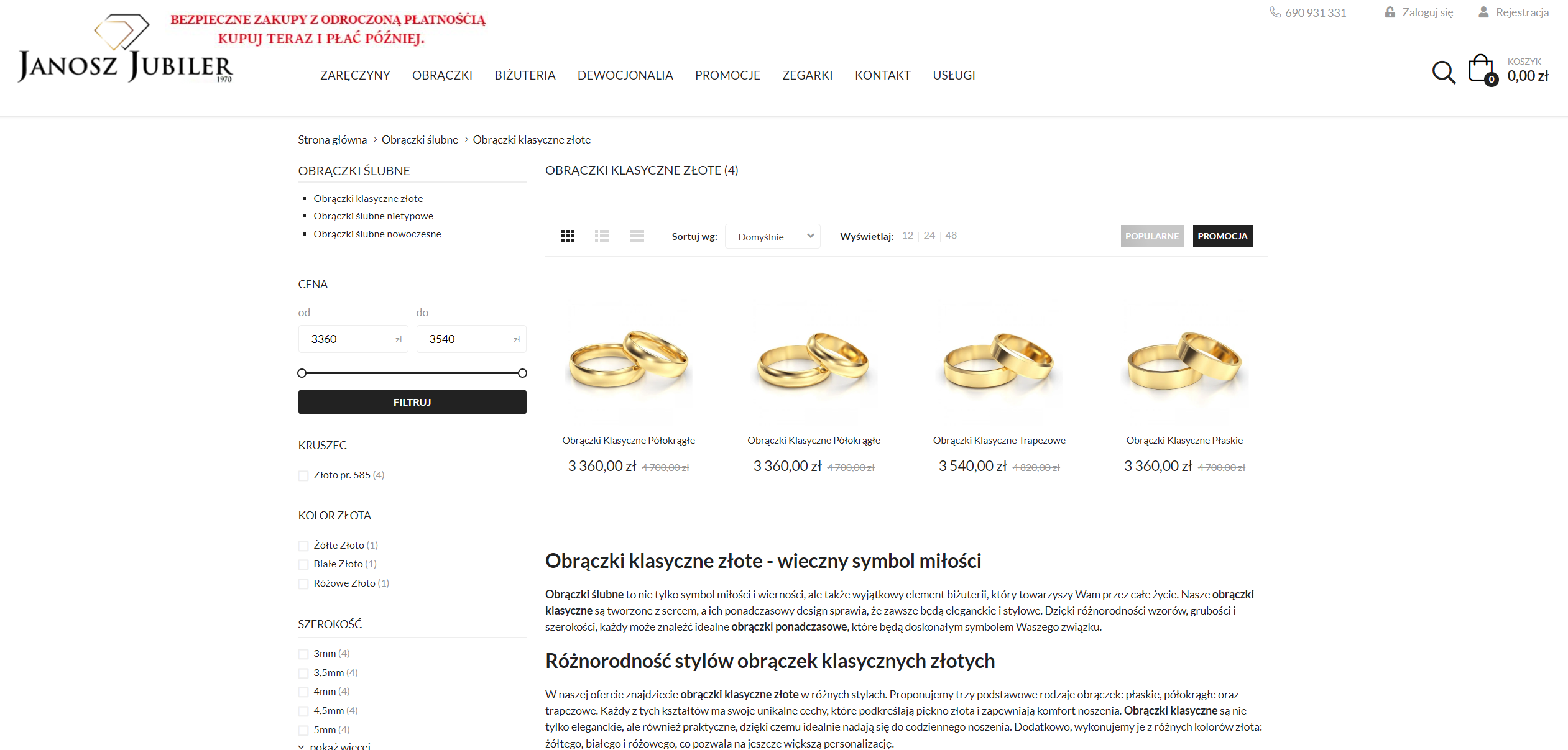 Ile kosztują obrączki klasyczne złote i od czego zależy ich cena?